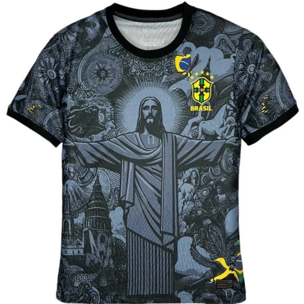 Brazil Special Edition 2024 soccer jersey Christ the Redeemer size L